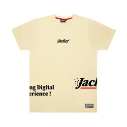 Digital love – t-shirt – beige